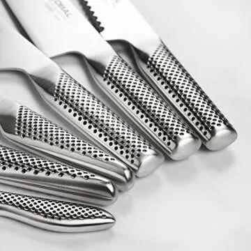 Global 8 Piece Knife Set with Bamboo Block