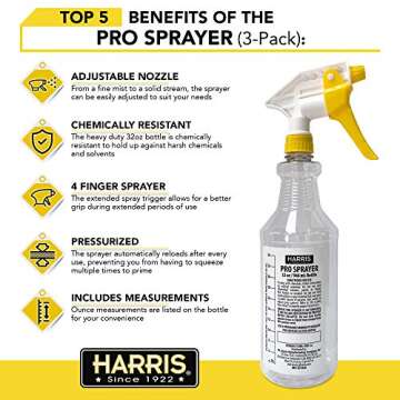 HARRIS 32oz Spray Bottle - Versatile Cleaning & Gardening Tools