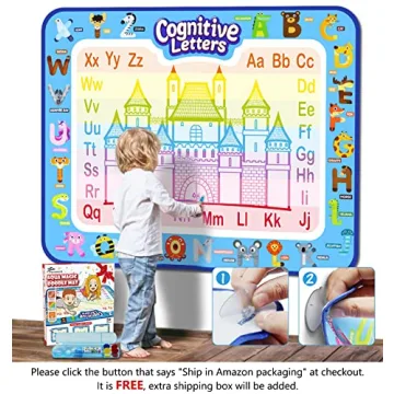 Jasonwell Aqua Water Doodle Mat Large Educational Toy for Kids