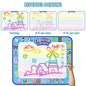 Jasonwell Aqua Water Doodle Mat Large Educational Toy for Kids