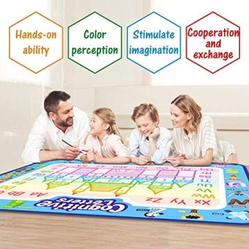 Jasonwell Aqua Water Doodle Mat Large Educational Toy for Kids