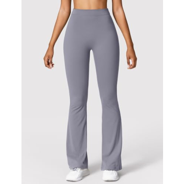 YEOREO Flare Leggings High Waist Scrunch Butt Lift