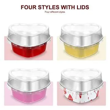 Cunhill Heart Shaped Cake Pans with Lids for Every Occasion