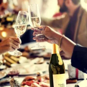 Wander + Found Non-Alcoholic Wine, Sparkling Cuvee Blanc, Premium White Wine from Germany, Non-GMO D...