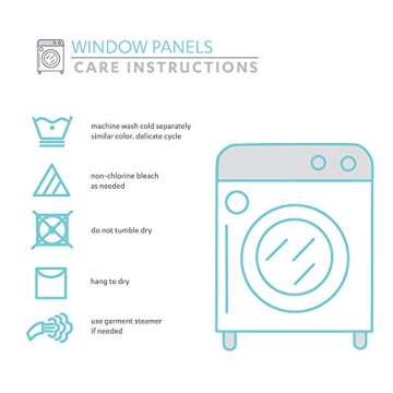 Lush Decor Farmhouse Stripe Yarn Dyed Cotton Window Curtain Panel Pair, 42" W x 84" L, Navy - Classic Modern Rustic Charm - Eco Friendly Cotton Fabric(2 count pack of 1)