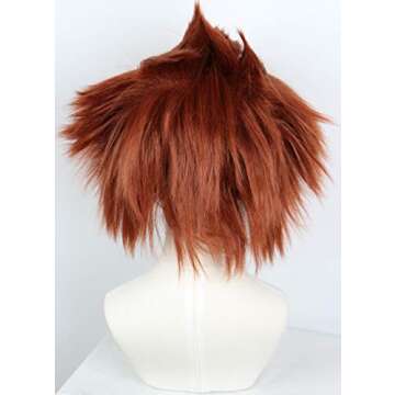 Linfairy Unisex Short Clown Wig for Halloween Costumes