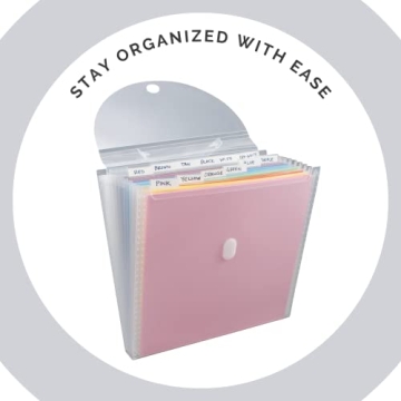 Advantus Accordion File Organizer with 12 Pockets