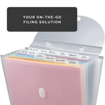 Advantus Accordion File Organizer with 12 Pockets