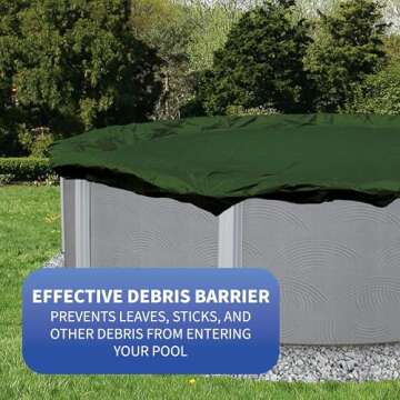 Blue Wave 12-Year Pool Winter Cover, Forest Green
