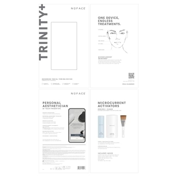 NuFACE TRINITY+ Microcurrent Facial Device Kit for Youthful Glow