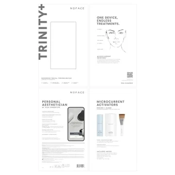 NuFACE TRINITY+ Microcurrent Facial Device Kit for Youthful Glow