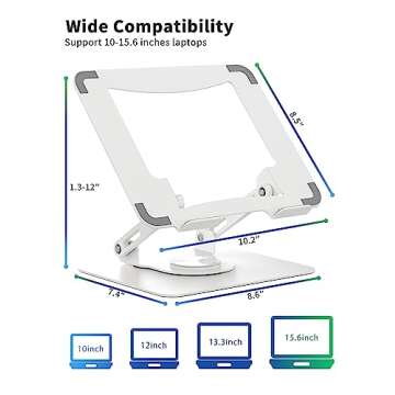 SOUNDANCE Laptop Stand with 360° Rotating Base