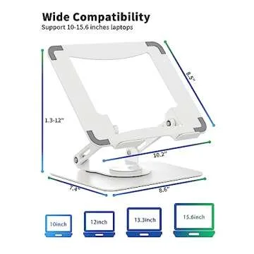 SOUNDANCE Laptop Stand with 360° Rotating Base