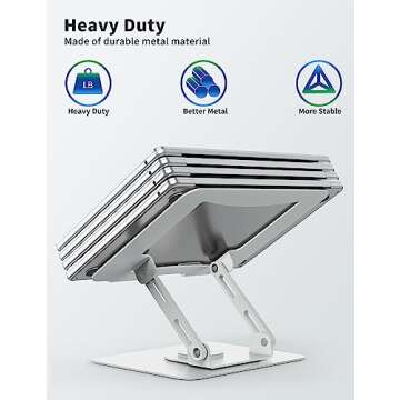 SOUNDANCE Laptop Stand with 360° Rotating Base