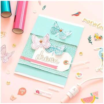 We R Memory Keepers, Foil Quill Starter Kit, Includes 3 Pens, 4 Adaptors, 3 Foil Rolls, 1 Washi Tape Roll, 1 Protective Plate, Compatible with Most Die Cutting Machines, Create Foil Transfer Projects