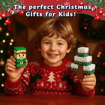 Rubypop Christmas Advent Calendar for Kids Magnetic Blocks