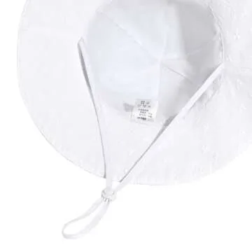 Baby Girl Sun Hat with Adjustable UPF 50+ Protection