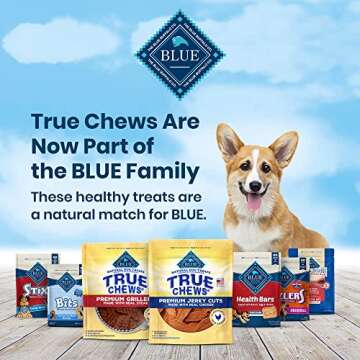 Blue Buffalo True Chews Natural Dog Treats, Chicken Bacon Recipe 12 oz bag