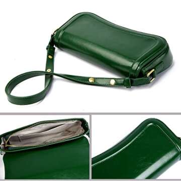 DOREAMALOE Womens Leather Vintage Shoulder Purse Handbag Designer Crossbody Bags Purse Fashion Tote Bag For Women