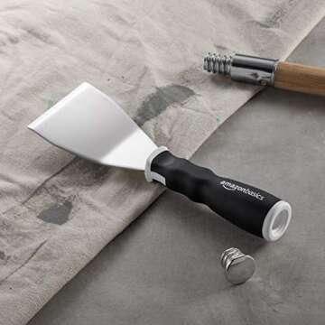 Amazon Basics Heavy Duty Scraper with Soft Grip & Pole Socket