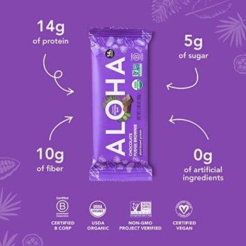 ALOHA Organic Protein Bars | Vegan, Gluten-Free Snack Delights
