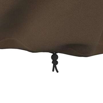 Amazon Basics Gas Grill Barbecue Cover, 52 inch, Small-Medium, White