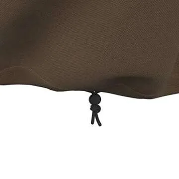 Amazon Basics Gas Grill Barbecue Cover, 52 inch, Small-Medium, White