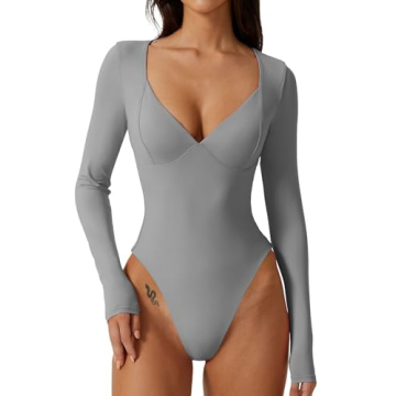 Stylish Deep Sweetheart Bodysuit for Effortless Chic