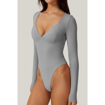 Stylish Deep Sweetheart Bodysuit for Effortless Chic