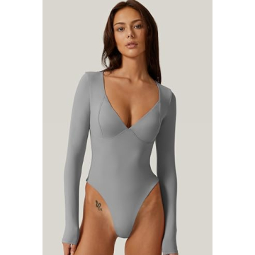 Stylish Deep Sweetheart Bodysuit for Effortless Chic