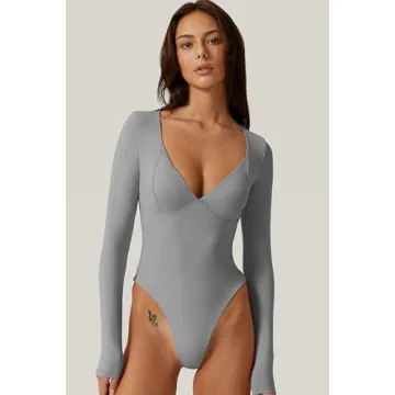 Stylish Deep Sweetheart Bodysuit for Effortless Chic