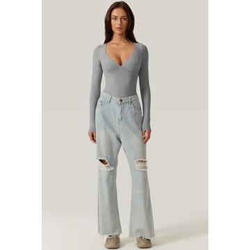 Stylish Deep Sweetheart Bodysuit for Effortless Chic