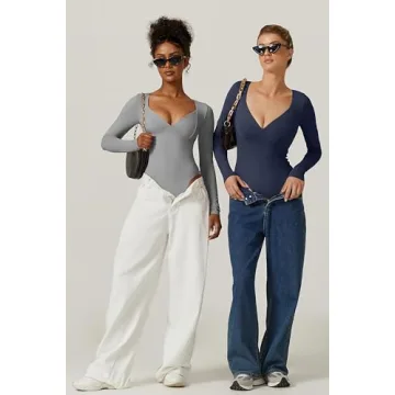 Stylish Deep Sweetheart Bodysuit for Effortless Chic