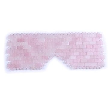 Natural Gemstone Jade Sleep Mask | Rose Quartz Eye Mask for Relaxation