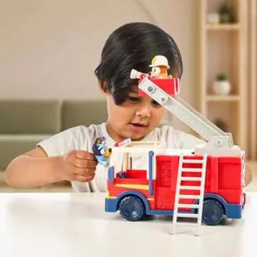 Bluey Firetruck Toy with Firefighter Bingo Figure