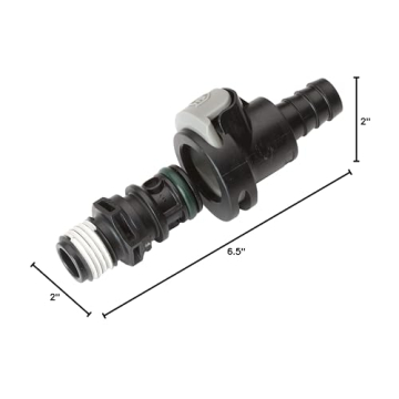 Attwood 8838US6 Sprayless Connector for Easy Fuel Transfers