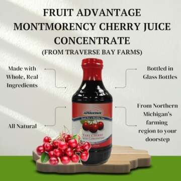 Traverse Bay Farms Tart Cherry Juice Concentrate - Pure & Delicious