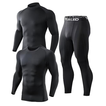 Thermal Underwear Set for Men - Fleece Lined Cold Weather Gear
