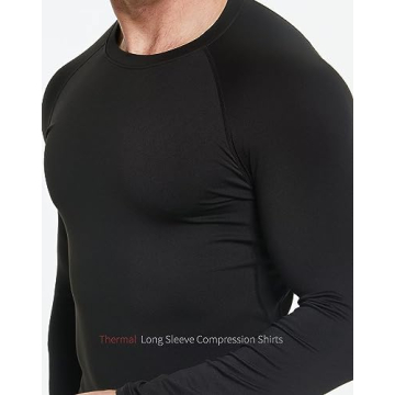 Men's Thermal Underwear Set - Fleece Lined Black