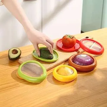 Fruit Vegetable Shaped Savers - Fresh Food Storage Set