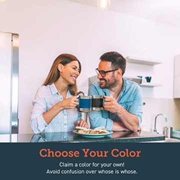 COSORI 17 oz Stainless Steel Coffee Mug Set with Lids