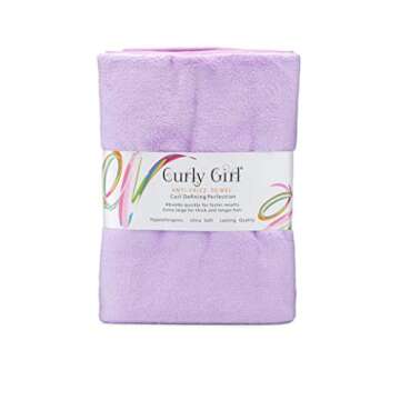 Curly Girl Shampoo, Conditioner & Anti Frizz Microfiber Towel Set (Lavender)