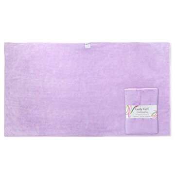 Curly Girl Shampoo, Conditioner & Anti Frizz Microfiber Towel Set (Lavender)