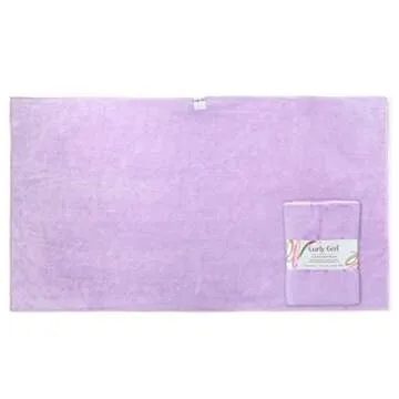 Curly Girl Shampoo, Conditioner & Anti Frizz Microfiber Towel Set (Lavender)