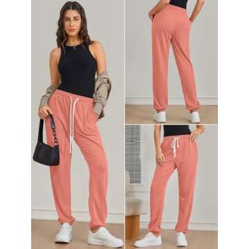 ATHMILE Halloween Baggy Sweatpants for Women with Pockets - Cozy Joggers for Fall 2025