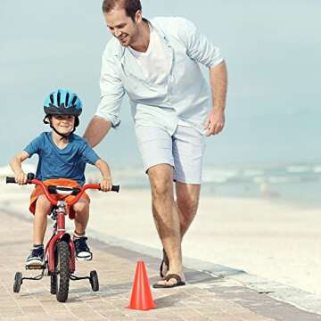 Alyoen Traffic Cones - Durable 9-Inch Training Cones for Events