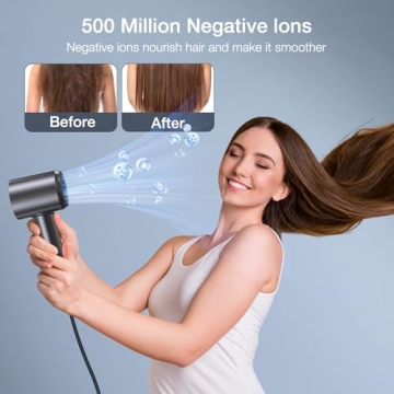 VivaEase High-Speed Ionic Hair Dryer with HD Display
