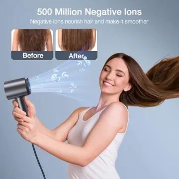 VivaEase High-Speed Ionic Hair Dryer with HD Display