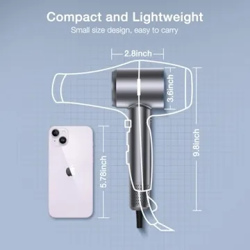 VivaEase High-Speed Ionic Hair Dryer with HD Display