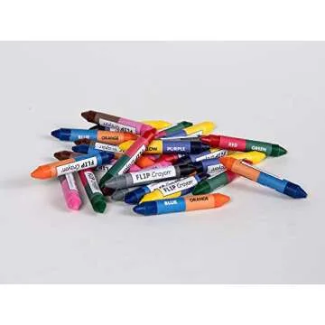 Learning Without Tears FLIP Crayons - Sensory - Get Set for School and Handwriting Without Tears- Pre-K and K, Fine Motor Skills, Writing, Drawing, Coloring- for School or Home Use